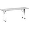 Atlas Commercial Products Titan Series™ 18"Wx72"L Granite White Plastic Folding Training Table PFT23-1872